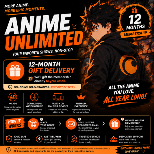 Crunchyróll Premium | Mega Fan 12 Months [E-Mail Delivery]