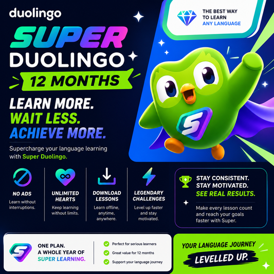 Super Duolingo – 12 Monate [GLOBAL]