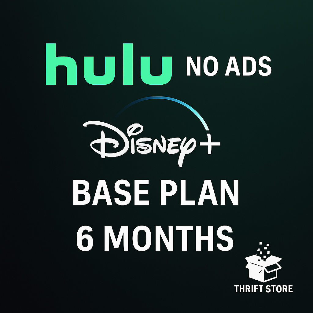 Hulu + Disney+ (Base Plan) | 6 Months